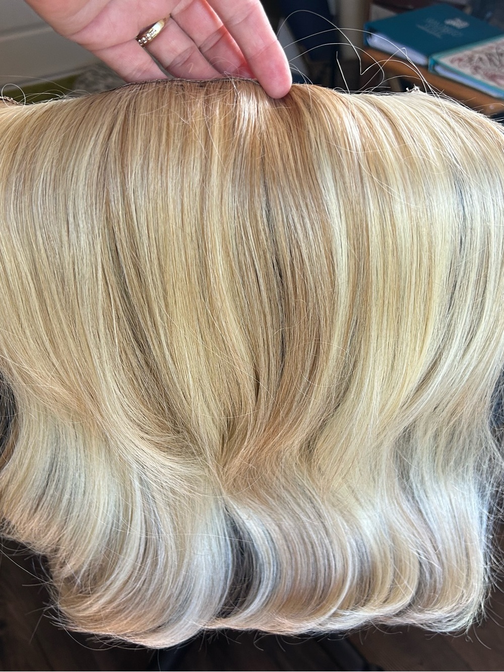 Blonde Clip-In Hairpiece - Natural Light Blonde